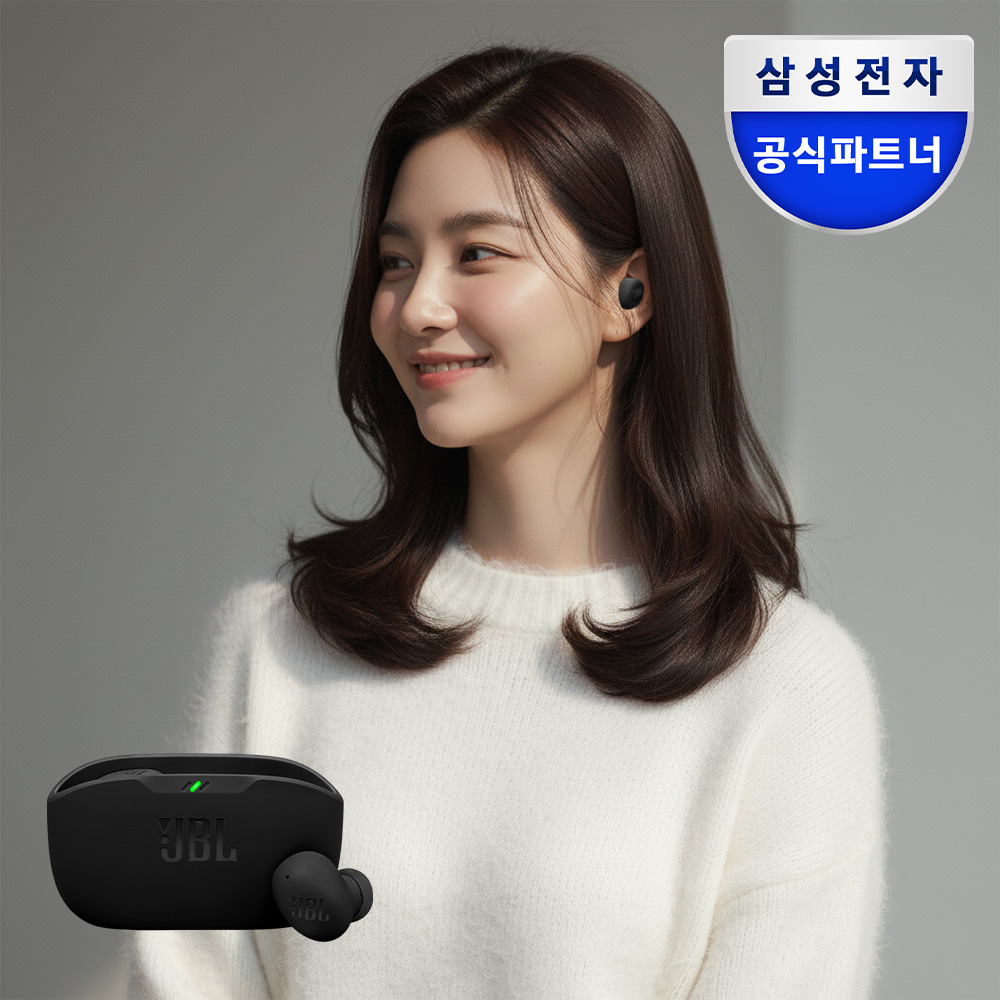 삼성전자 JBL WAVE BUDS2 노이즈캔슬링 무선 블루투스 이어폰 블랙 제품 이미지
