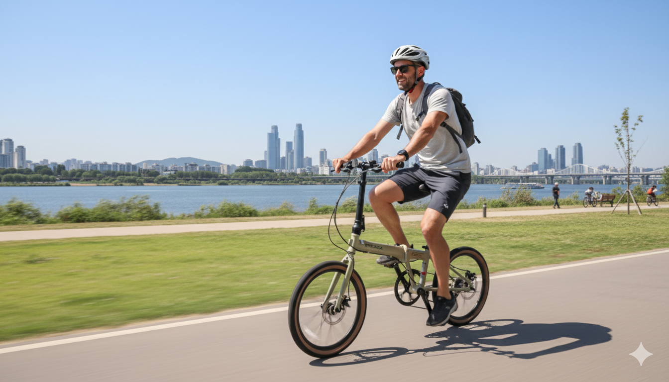 티티카카 플라이트 P10 HD 시마노 유압디스크,10단 접이식 미니벨로,무광블랙 LT10단 이미지 1