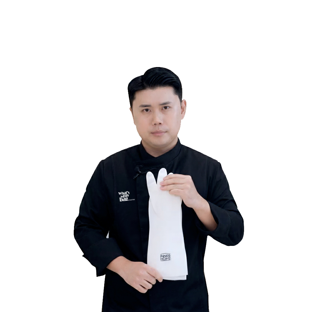 이너홈 튼튼 니트릴 고무장갑 2매 주방용 니트릴장갑 - 상품 이미지