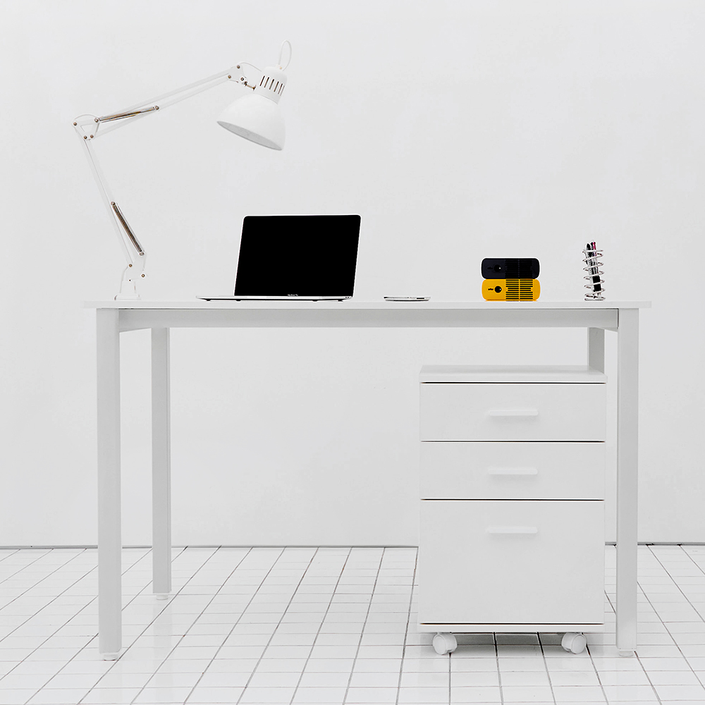 (새해EVENT)스카이&포커스 테이블 서재 데스크 일자형 책상세트 책상 800, 자작엣지