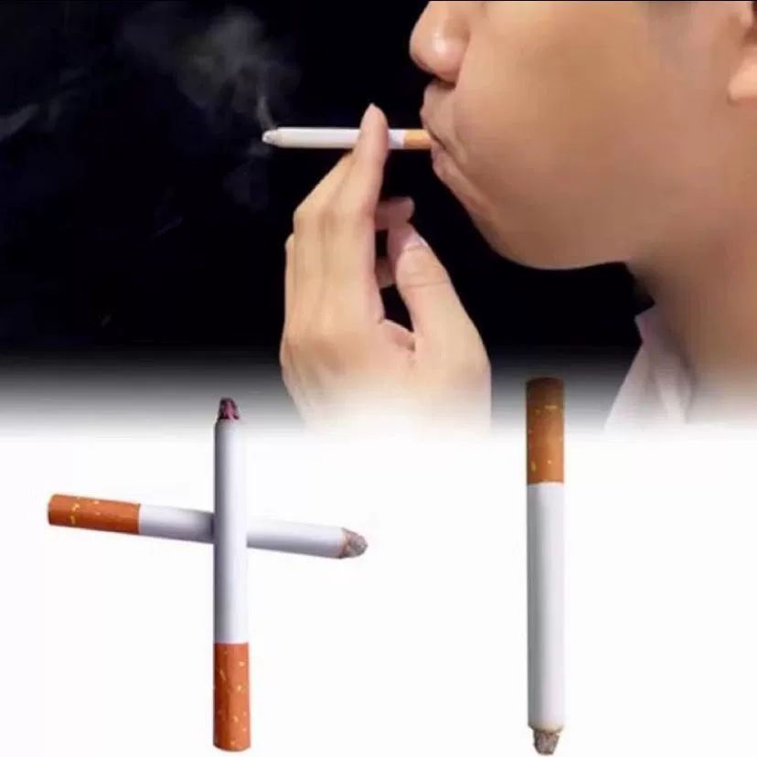 연기나는 가짜담배 모형 파티 소품 페이크 연극 담배 모델 6개 세트 연기없음 - 상세 이미지 4