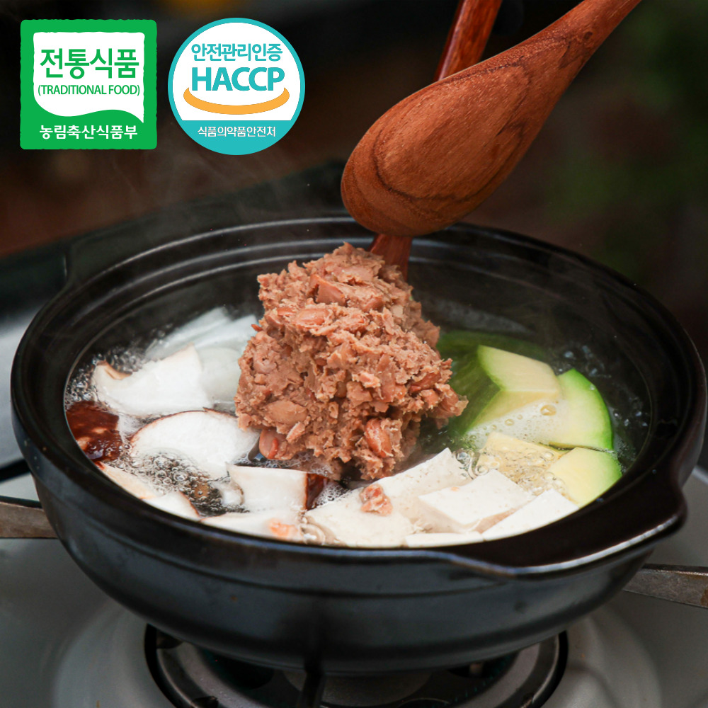 시골청국장 착한 옛날 청국장 냄새안나는 국산콩 소포장 3팩/5팩 순창 향적원