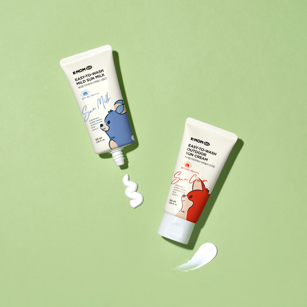 케이맘 이지투워시 마일드 선밀크/선크림 50ml 3개세트 - 상세 이미지 4