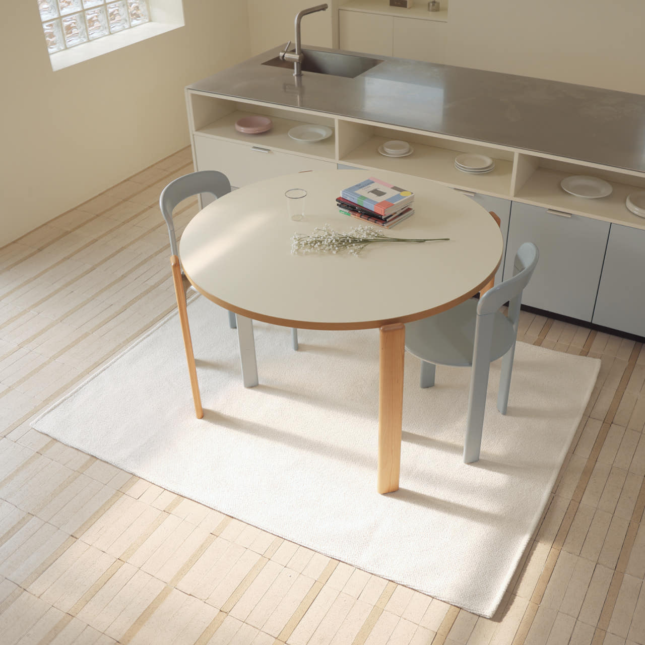 파르르맨션 거실 러그 사계절 카페트 워셔블 대형 단모 먼지없는러그 화이트, 180x230cm