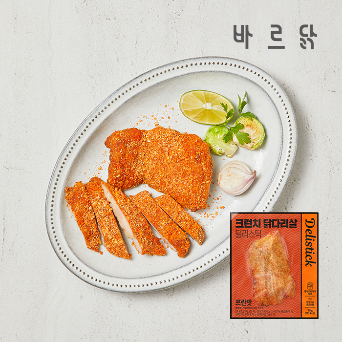 바르닭 딜리스틱 크런치 닭다리살 쯔란 21팩 - 상품 이미지