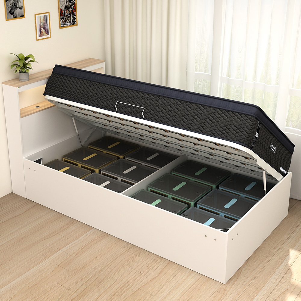 스스디 리프트업 수납 침대 높이400 가로형 프레임 슈퍼싱글 SS