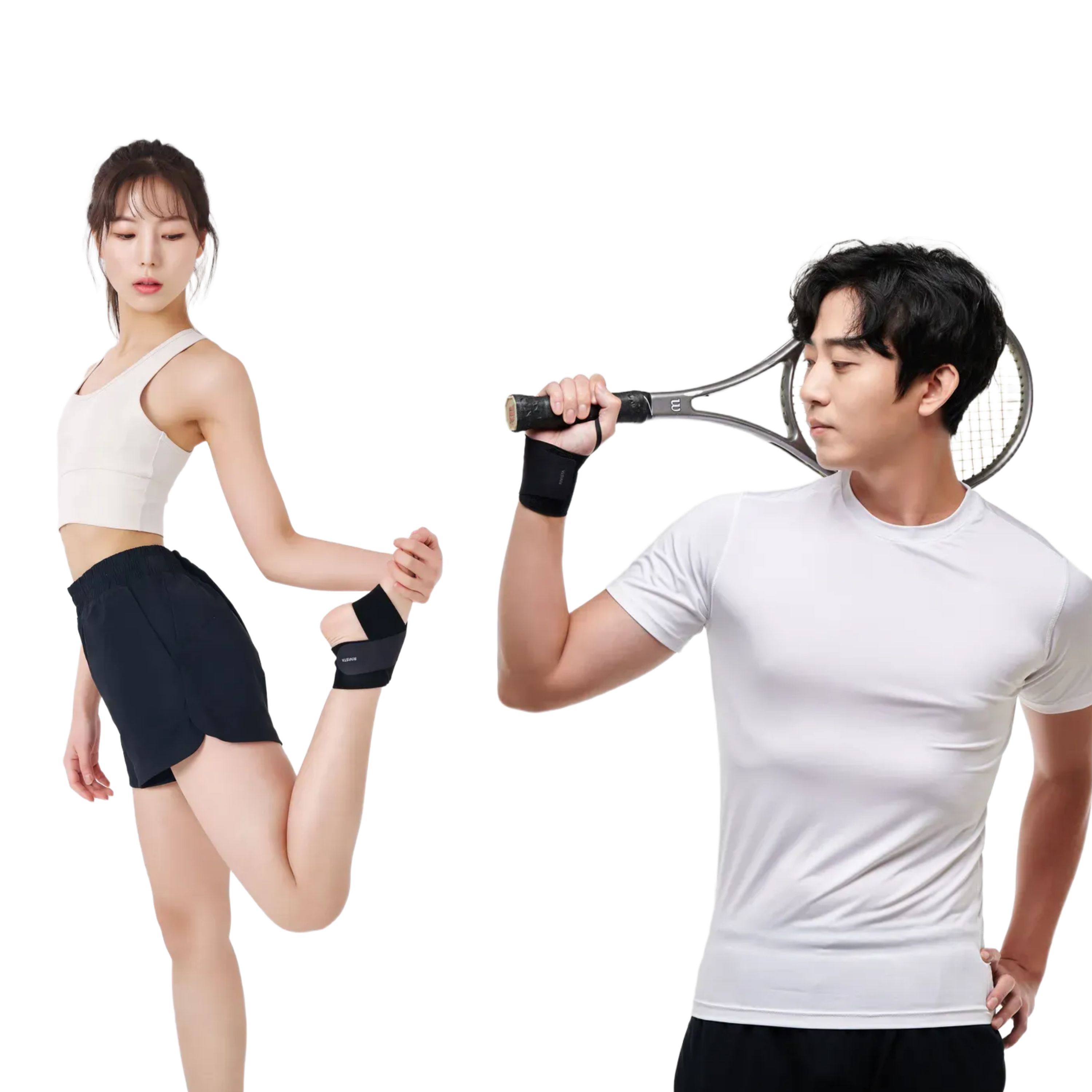 리비스타 손목보호대 스트랩 손목아대 헬스 손목 스트랩 +리비스타 멀티 발목보호대 러닝발목보호대 - 메인 이미지