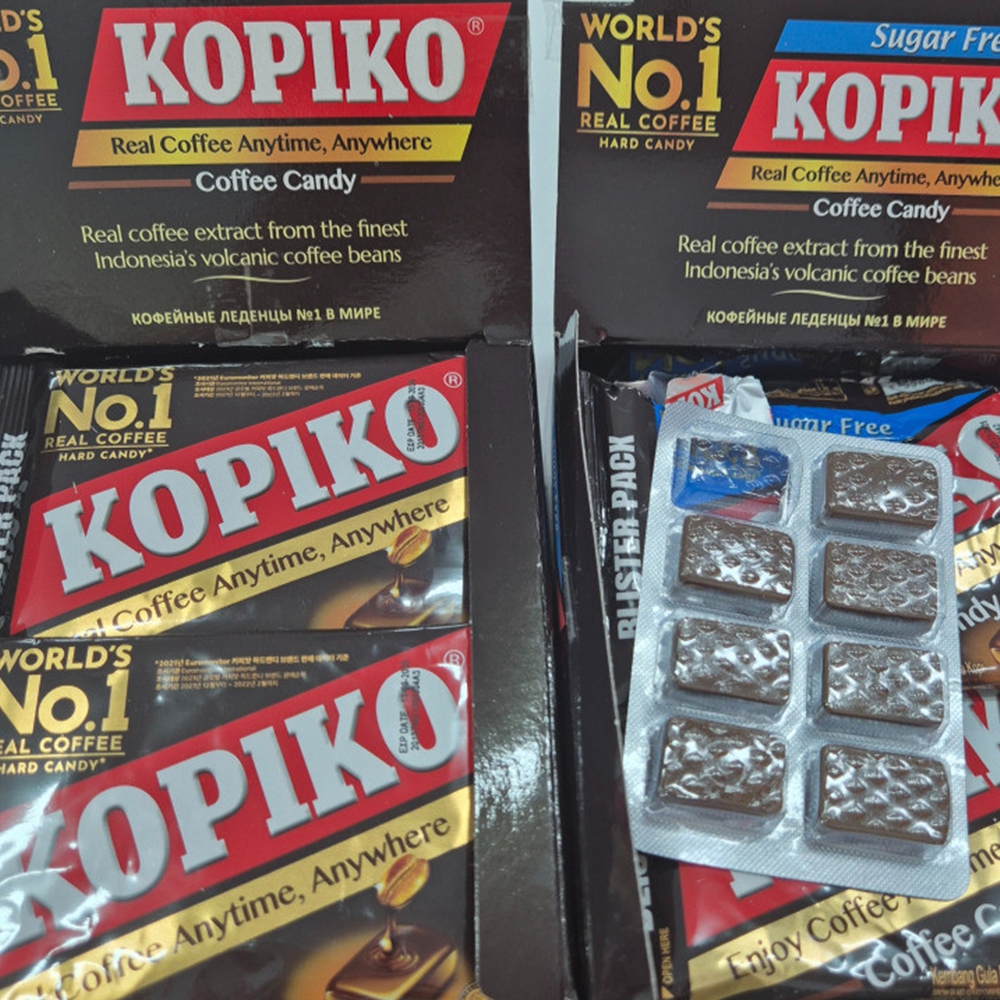 코피코캔디 12봉지 kopiko 피곤할때먹는 카페인 저혈당 운전 커피코 잠깨는 대용량커피맛 - 상품 이미지