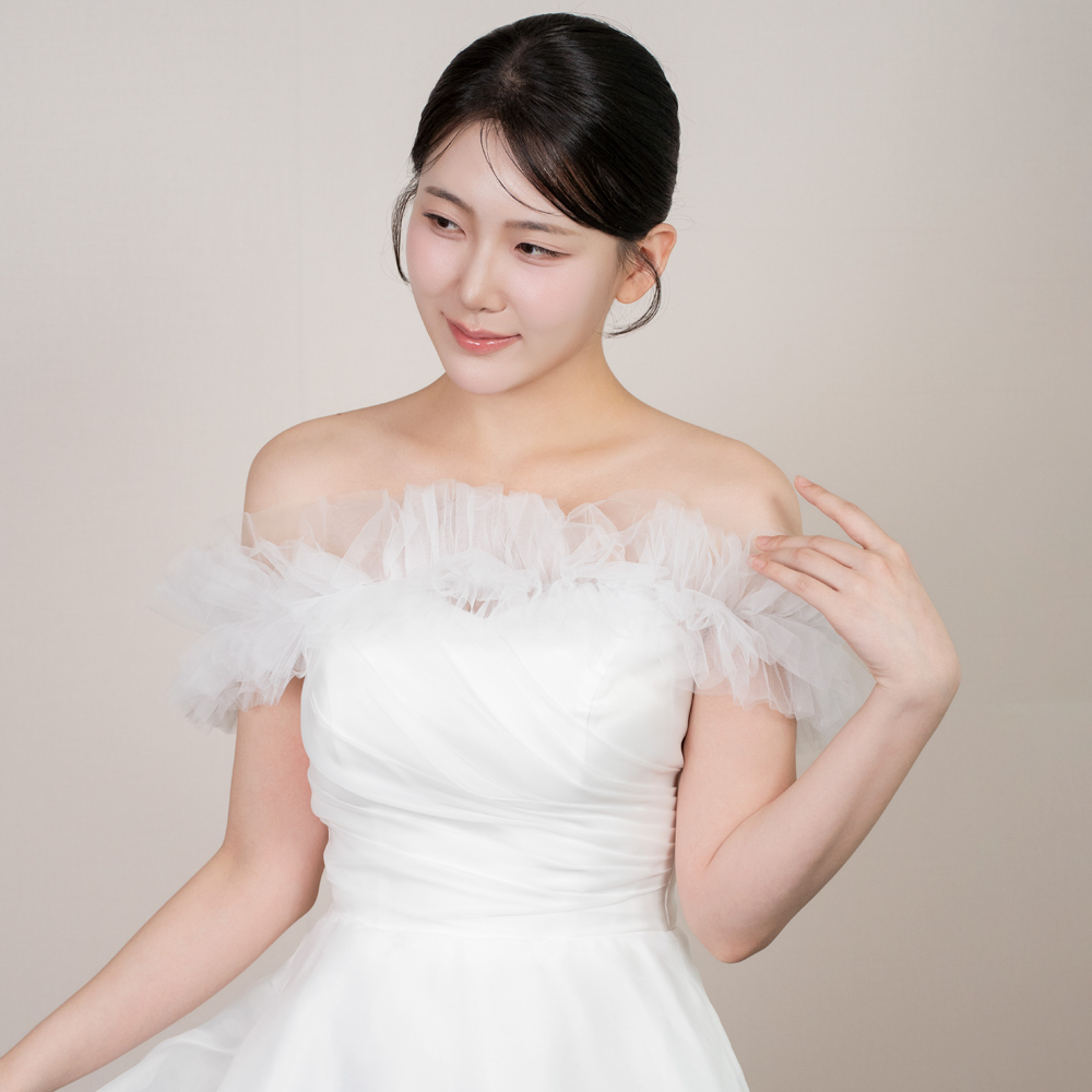 릴리드레스 에테르 시스루 웨딩볼레로 오프숄더 드레스볼레로 - 상세 이미지 2