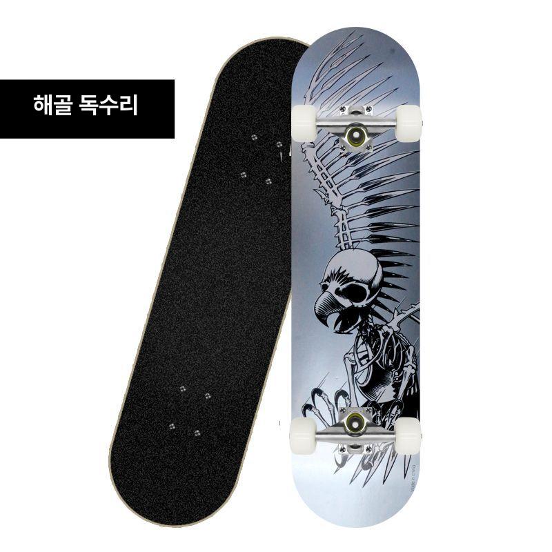 스케이드 보드 입문용 초보 스케이터 우드 오공 블랙 스타리 스카이 3108 - 상세 이미지 2