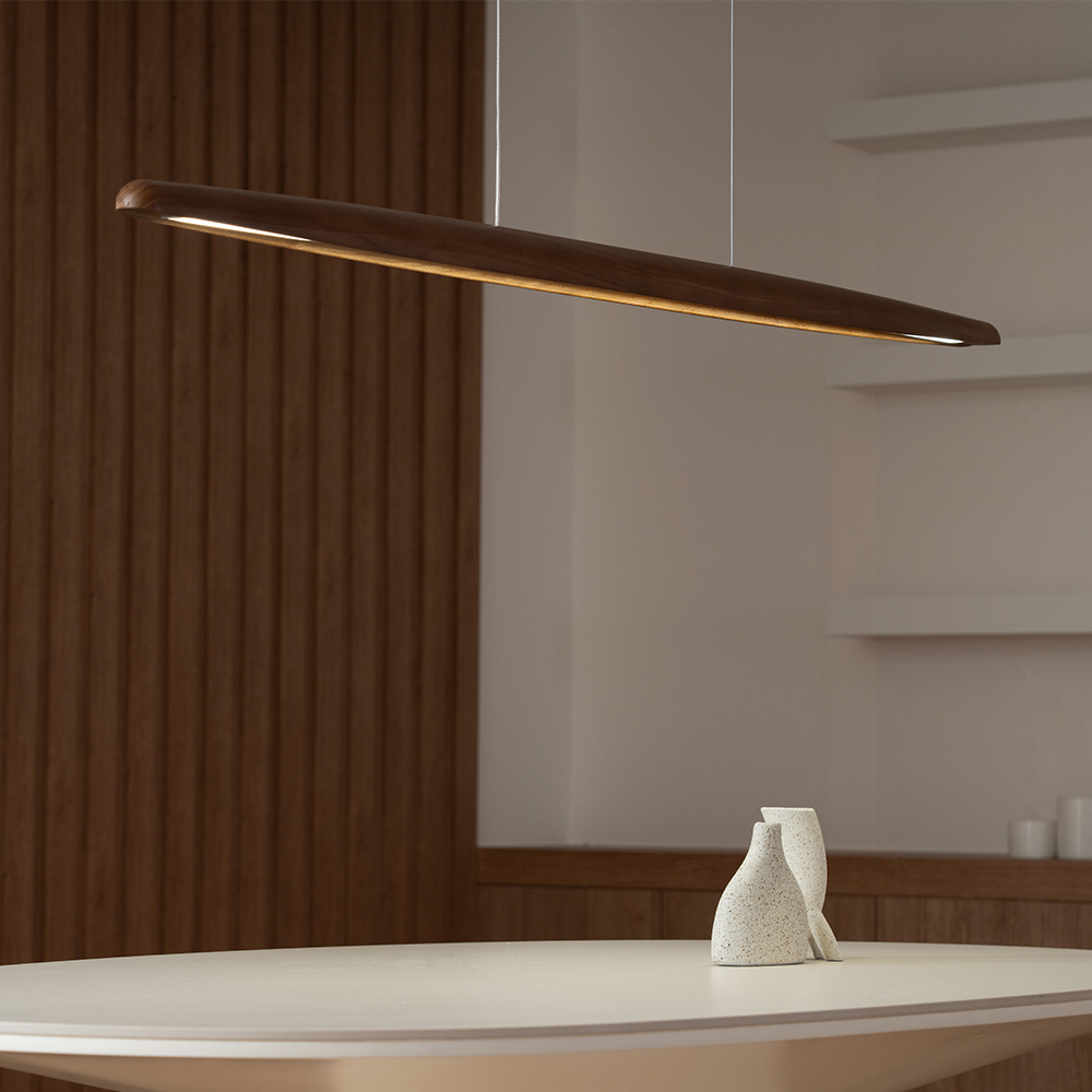 LED 일자라인 식탁등 우드 식탁조명 우디앤코 펜던트 조명 40W