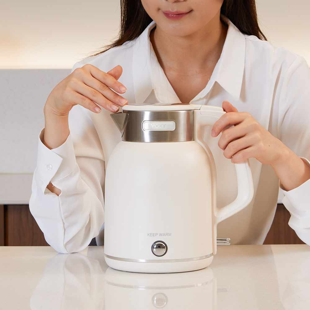 보아르 다이닝 전기포트 대용량 스텐 커피포트 2L 보온 무선 올스텐 티 포터 주전자