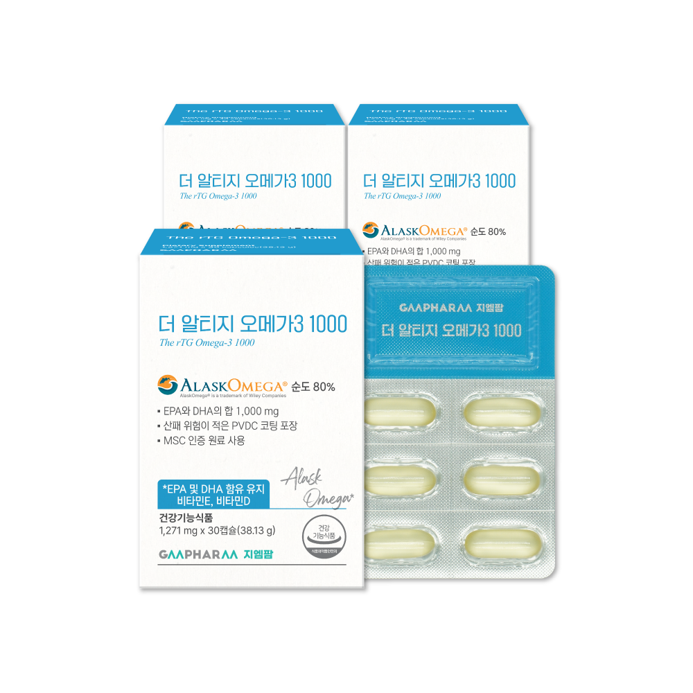 더 알티지 초임계 오메가3 1000 30캡슐, 3개 제품 이미지