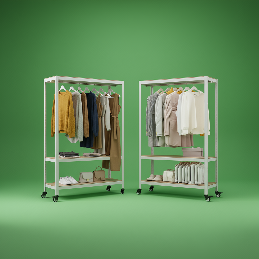 시스템행거 드레스룸 이동식 옷걸이 옷장 스피드랙행거 홈던트하우스 7005001800 3단 행거봉2개