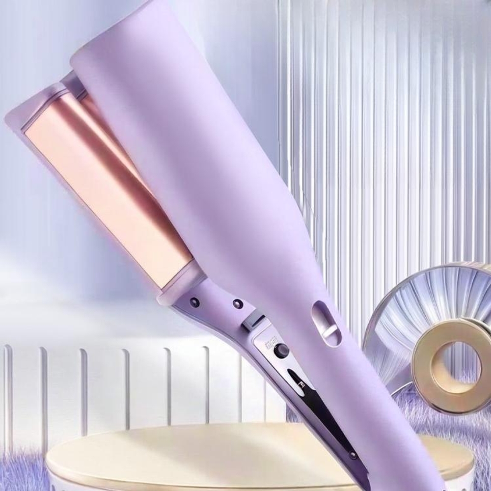 물결 파마 고데기 컬링 무선 펄스가열 앞머리 볼륨 C컬 미니 롤 미용 2세대 보라색(32mm) - 상세 이미지 2