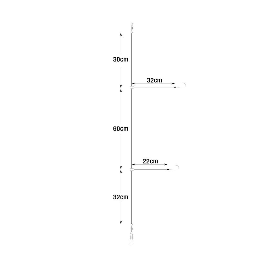 백경 BK-524 우럭 라이트지깅 생미끼 2단채비 - 상세 이미지 5
