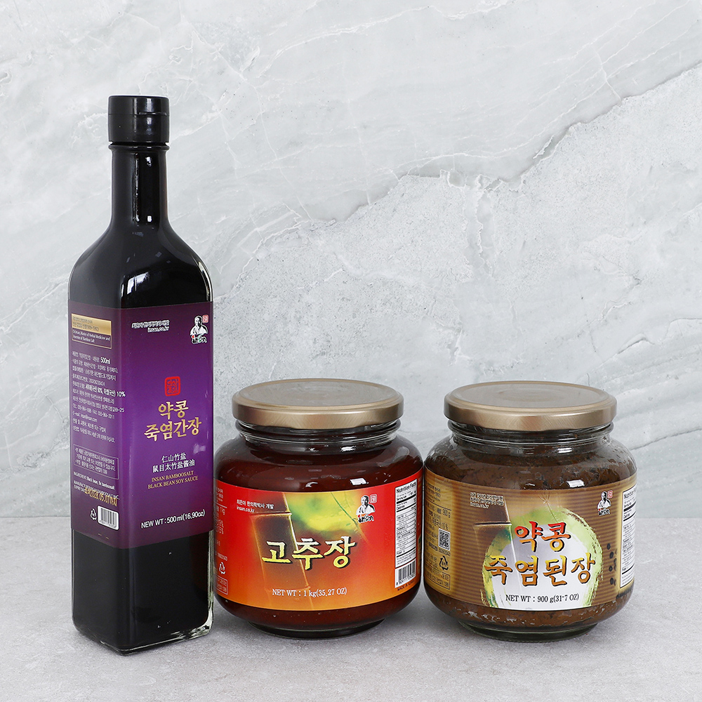 인산죽염 장류 세트 1호 (고추장+약콩된장+약콩간장) 이미지 8