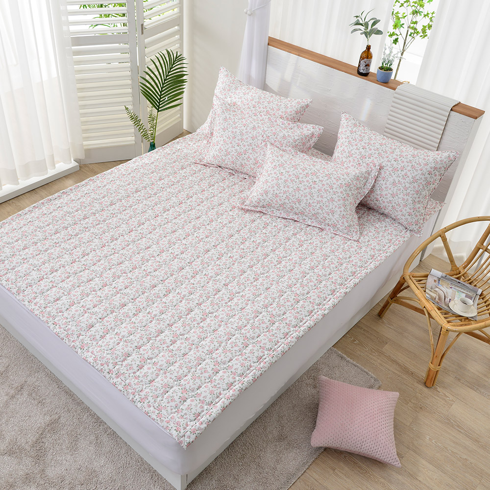 거실패드 면카페트 누빔 바닥 패드 꽃무늬 카펫트 110x200