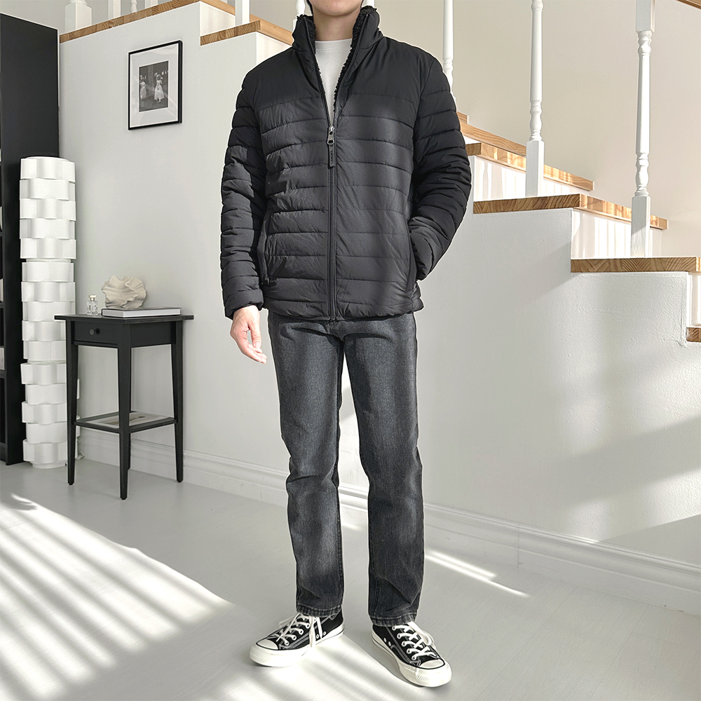 DKNY 남성 쉐르파 플리스 자켓 점퍼 - 상세 이미지 3
