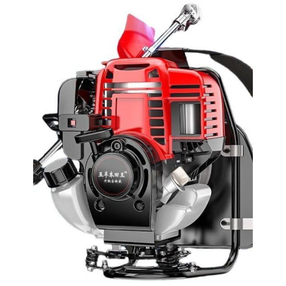 잔디 고출력 사이드 엔진예초기 4행정 배낭 가솔린 벌초 GX35 벌초기 King 4행정 업그레이드 휠 (잔 - 상품 이미지