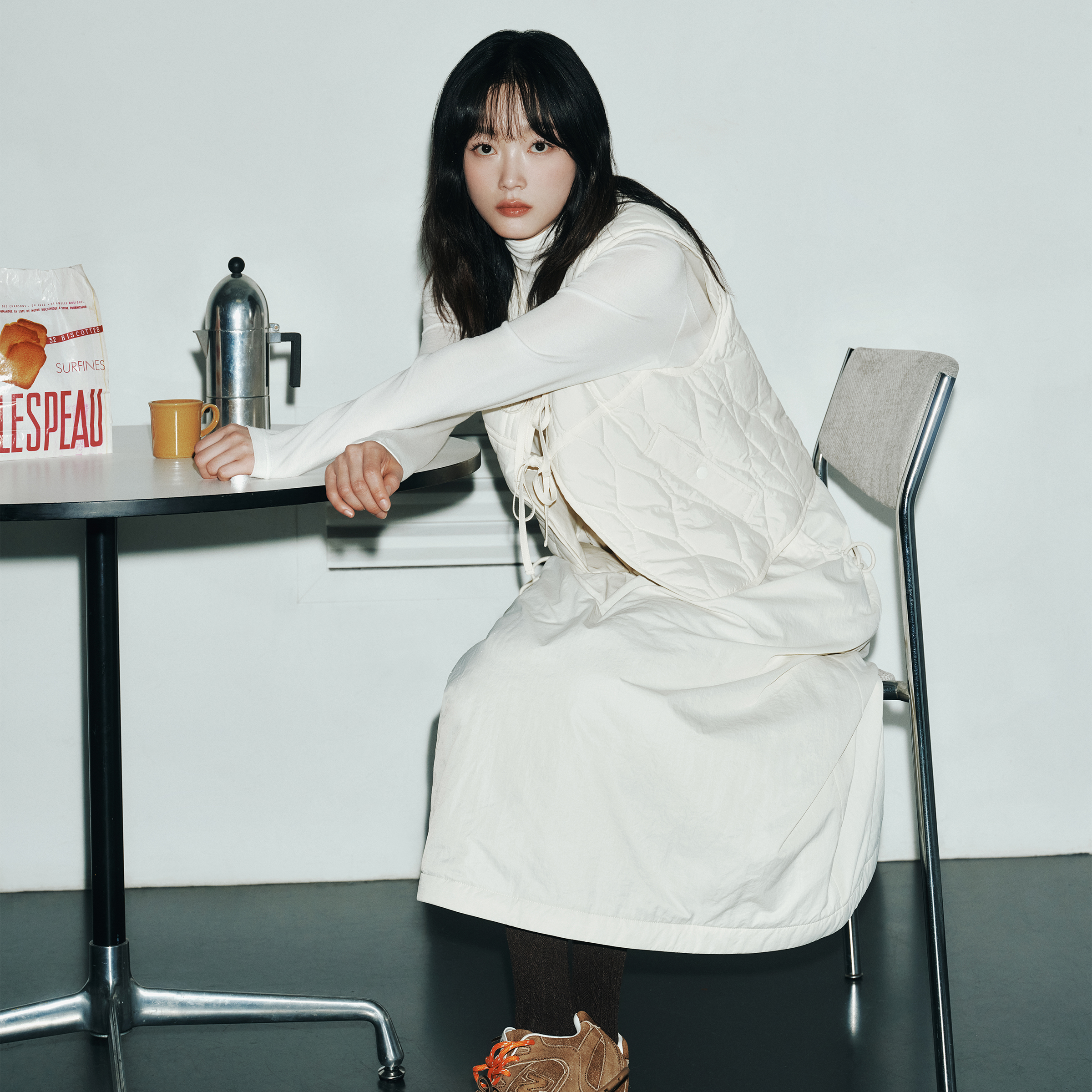 [네이버 단독][N도착보장][쥬시쥬디][SET] 퀼팅베스트 + 패딩스커트 셋업 JZST7001 - 상세 이미지 5