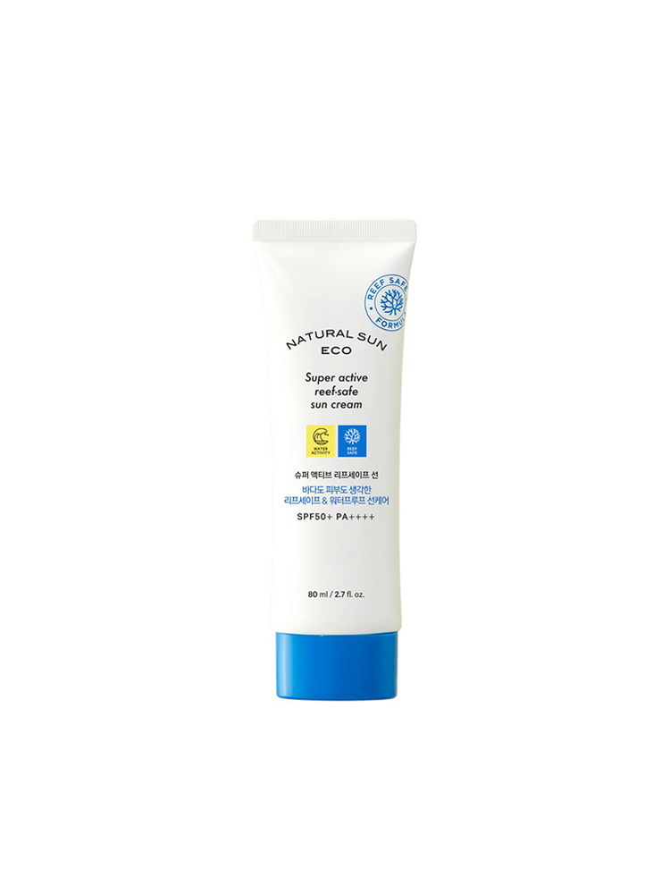 더페이스샵 내추럴선 에코 슈퍼 액티브 리프세이프선 80mL (SPF50+ PA++++) - 메인 이미지
