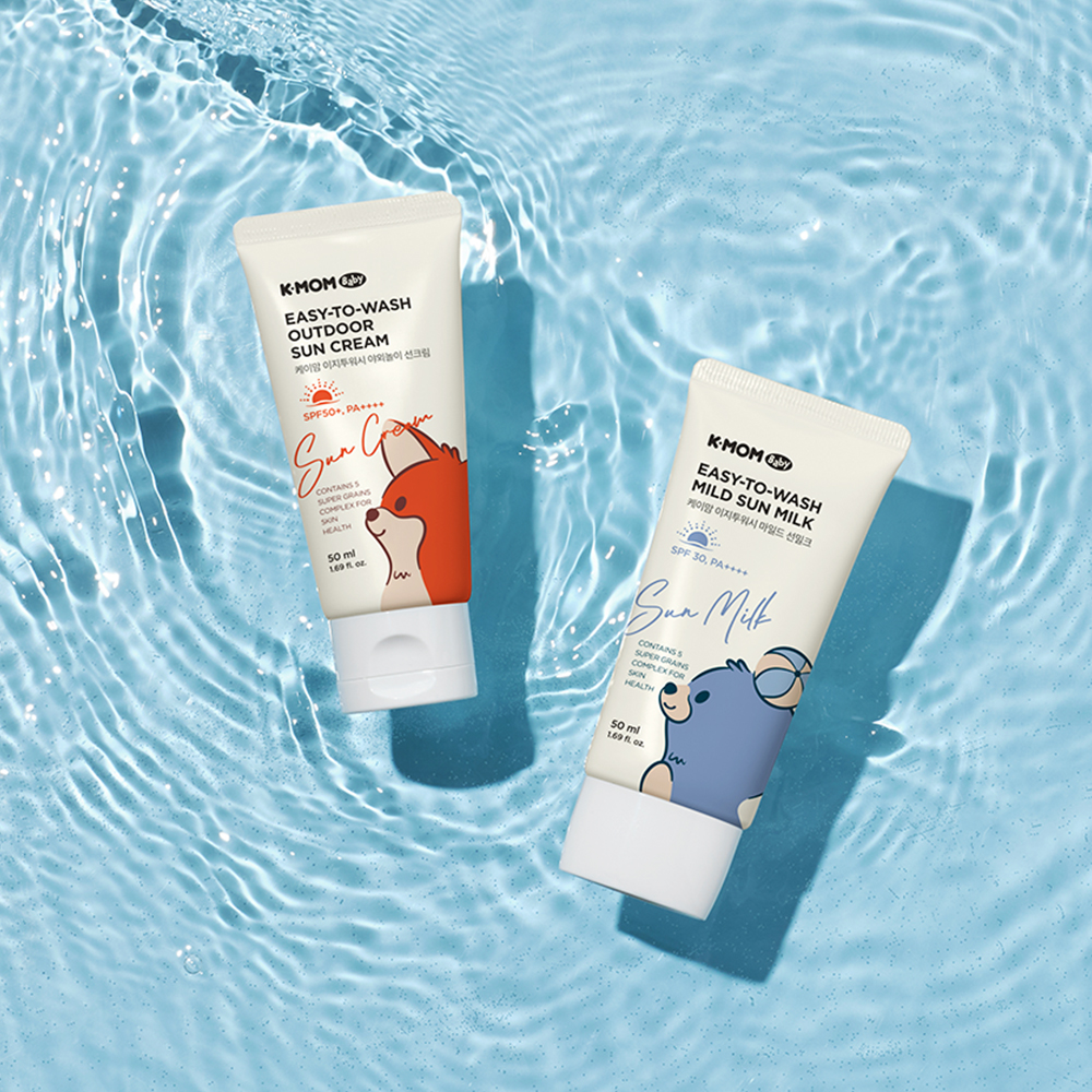 케이맘 이지투워시 야외놀이 선크림 50ml+50ml (SPF 50+, PA++++) - 상세 이미지 2
