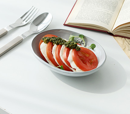 마루신 콜라주 오벌볼M 한식 양식 파스타 샐러드 타원 오발 일본 도자기 - 상세 이미지 4