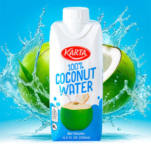 카르타 100% 천연 코코넛 워터 코코넛, 330ml, 12개 맛있게 먹은 솔직 후기 - 상품 이미지 2