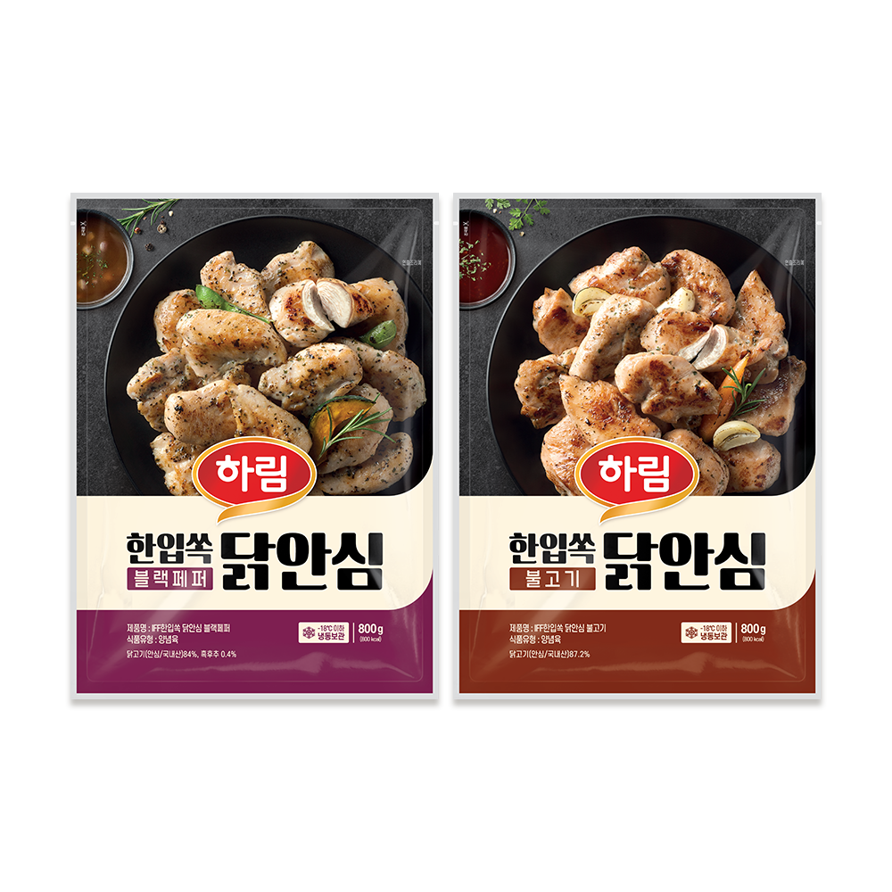 (신선)하림 IFF 한입쏙 닭안심 3봉 (블랙페퍼, 불고기)