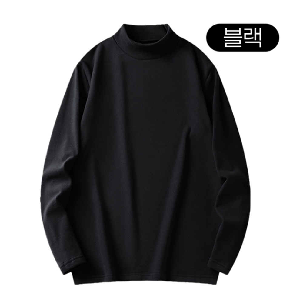 남자폴라티 목티 무지 목폴라 티셔츠 이미지 6