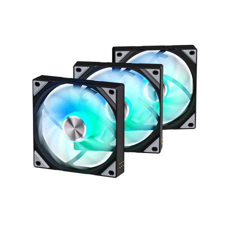 트릭스 TRYX ROTA SL ARGB 리버스 120 시스템 케이스 쿨러 (3팩, 블랙)