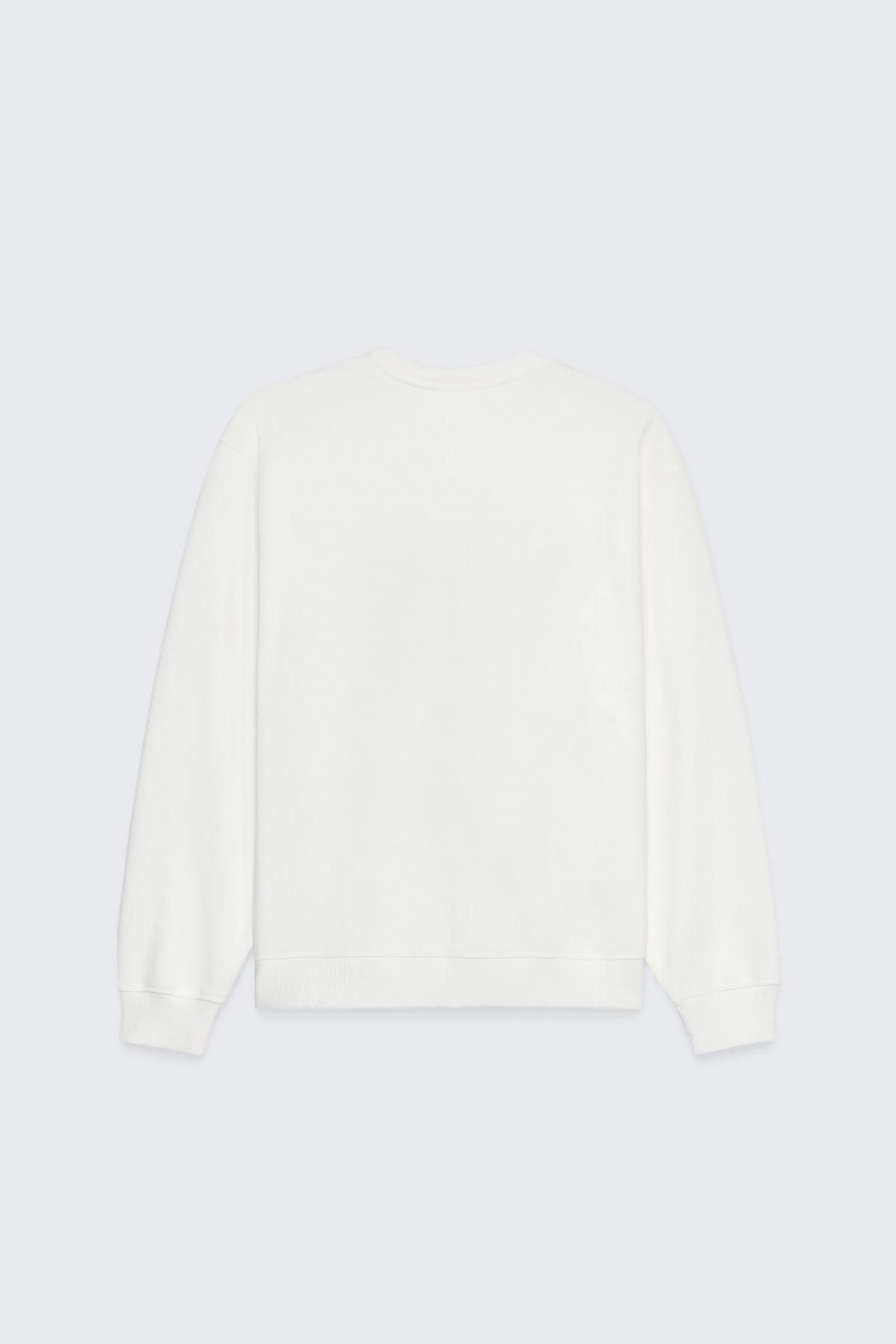 자라 오버핏 50주년 크루넥 화이트 스웨트셔츠 0085/030 OYSTER-WHITE - 상세 이미지 3