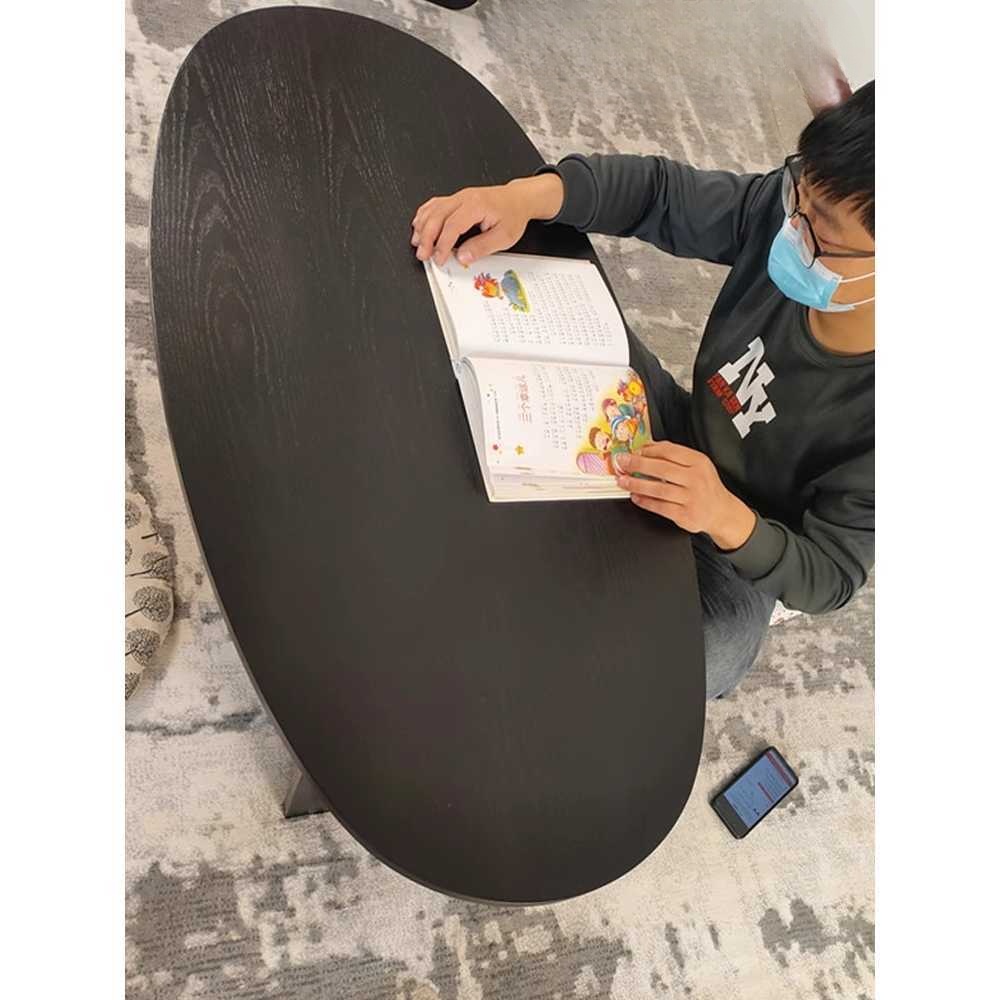 라운드 소파 탁자 거실 인테리어 원형 소파테이블 80x55x42cm - 상세 이미지 3