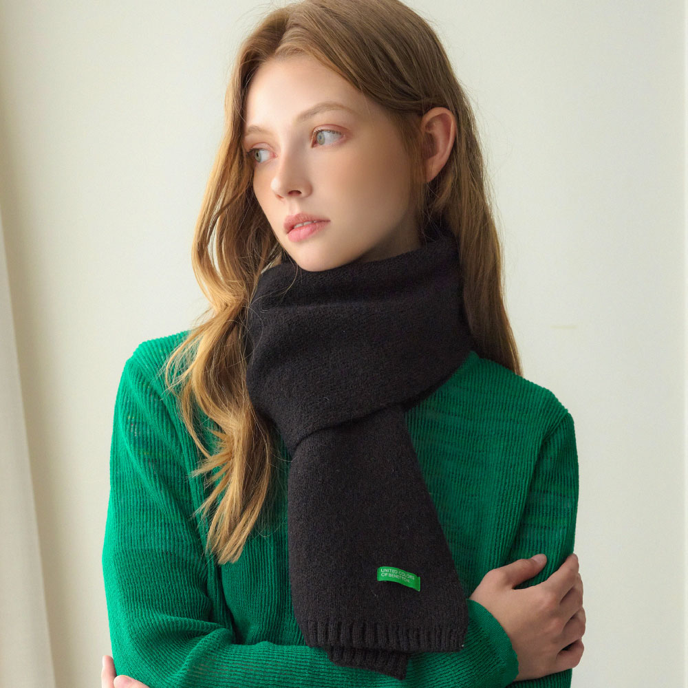 베네통 소프트 컬러 니트 머플러 상세 이미지 6