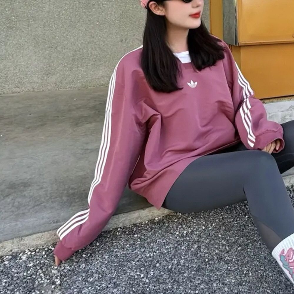 아디다스 오리지널 럭비 폴로 피케 카라 긴팔 크림슨 IY7375 - 상세 이미지 5