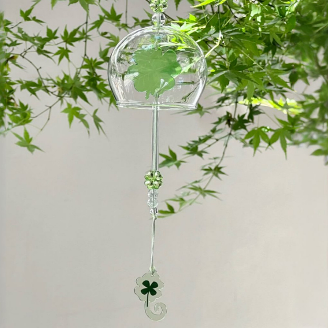 땡큐베리메르시 네잎클로버 행운 후우링 풍경종 윈드차임벨 모빌 인테리어 소품 선물