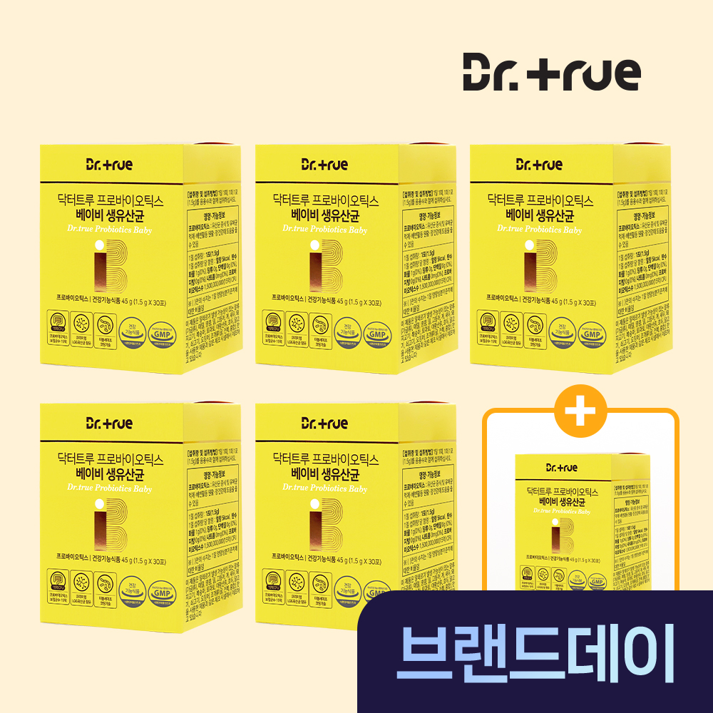 닥터트루 프로바이오틱스 락토바실러스 돌 아기 베이비 유산균 30포, 6개