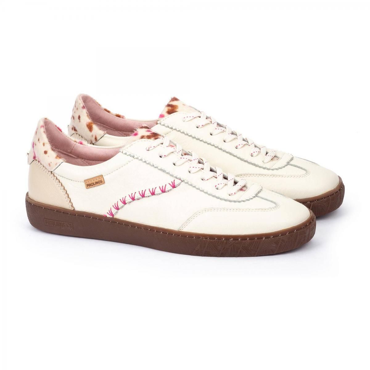 피콜리노스 카우프린트 레더 베이직 스니커즈 LANZAROTE W7B-6831C1 NATA - 상세 이미지 2
