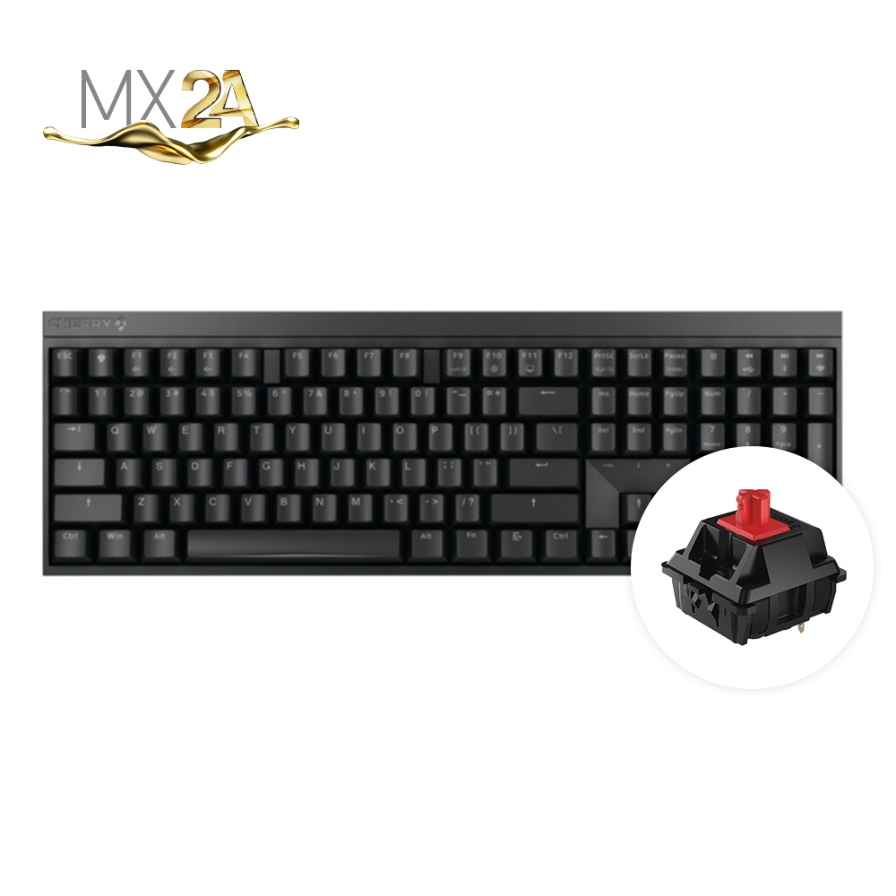 체리 MX 2.0S 무선 기계식 키보드 블루투스 사무용 풀배열 블랙, 적축 2A - 상품 이미지