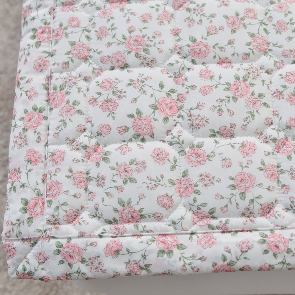 거실패드 면카페트 누빔 바닥 패드 꽃무늬 카펫트 110x200