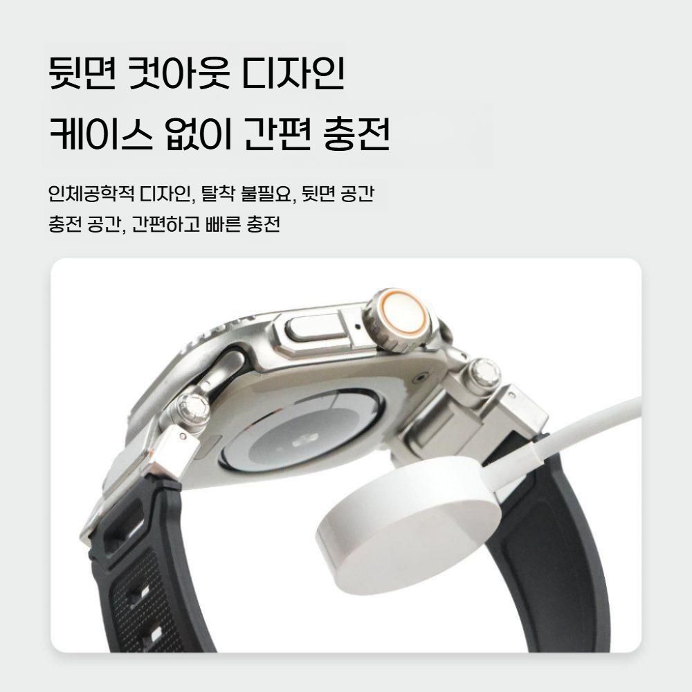 애플워치11 울트라3 SE3 스트랩 액정 보호 케이스 티타늄 합금 메탈 밴드 - 상세 이미지 2