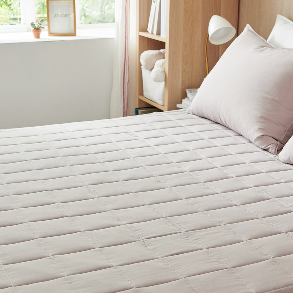 순수 모달 침대 패드 화학염료 없는 저자극 알러지케어 천연염색 무형광 매트리스 패드 SS