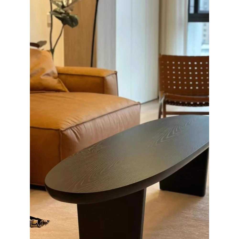 라운드 원형 소파 탁자 카페 거실 인테리어 테이블 100x48x40cm - 상세 이미지 3
