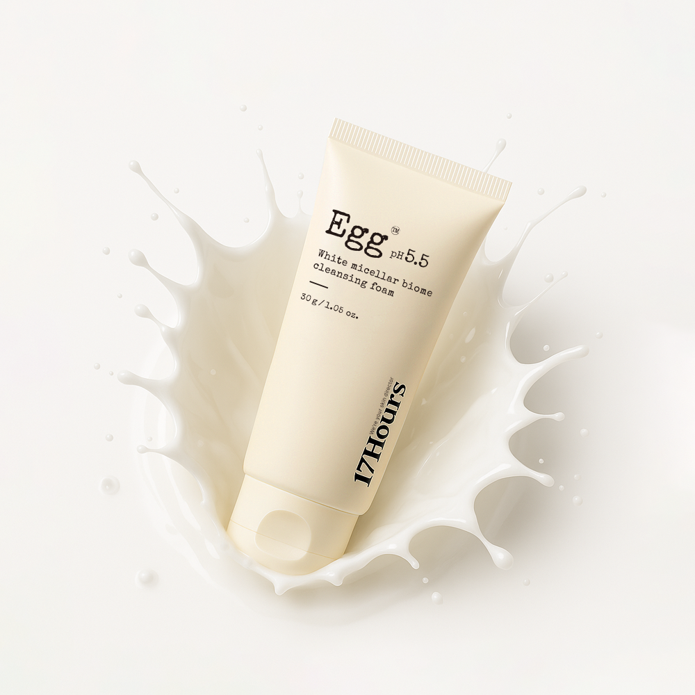 17아워즈 에그 화이트 미셀라 바이옴 클렌징 폼 30g 미니 여행용 - 상세 이미지 3