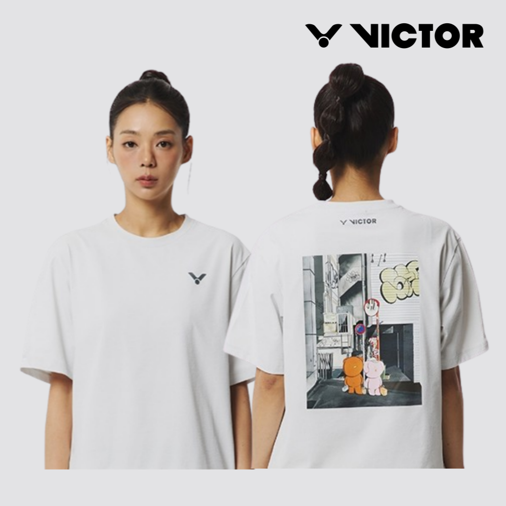 빅터 배드민턴의류 오버핏 배드민턴복 운동복 상의 VT25CTO206U - 상품 이미지