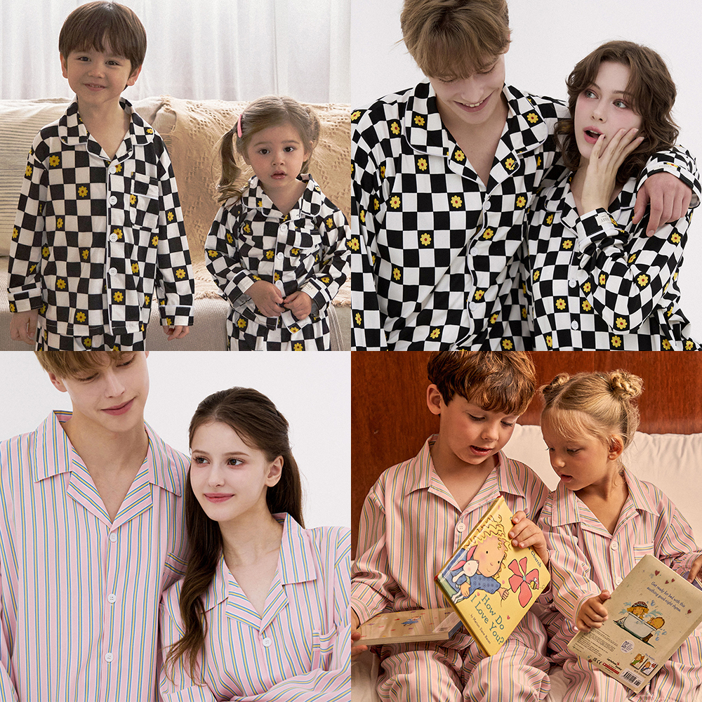[도씨] 긴팔 키즈 아동 패밀리 잠옷 파자마 세트 9종