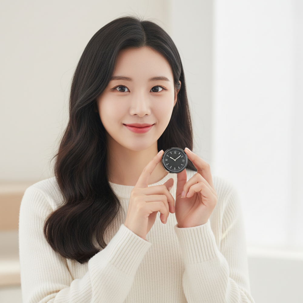 제플릭스 시계방향제2 송풍구형 차량용 디퓨저 메탈릭 블랙 클린코튼, 17g, 1개 - 상세 이미지 2