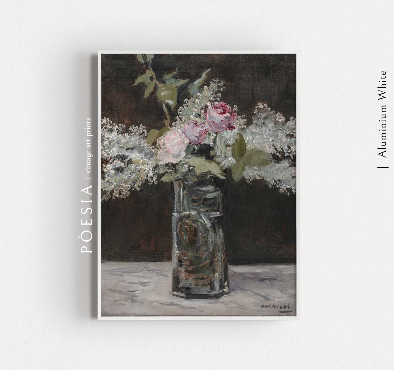 [에두아르 마네] Vase avec lilas blanc et rosés 아트 프린트 이미지 6