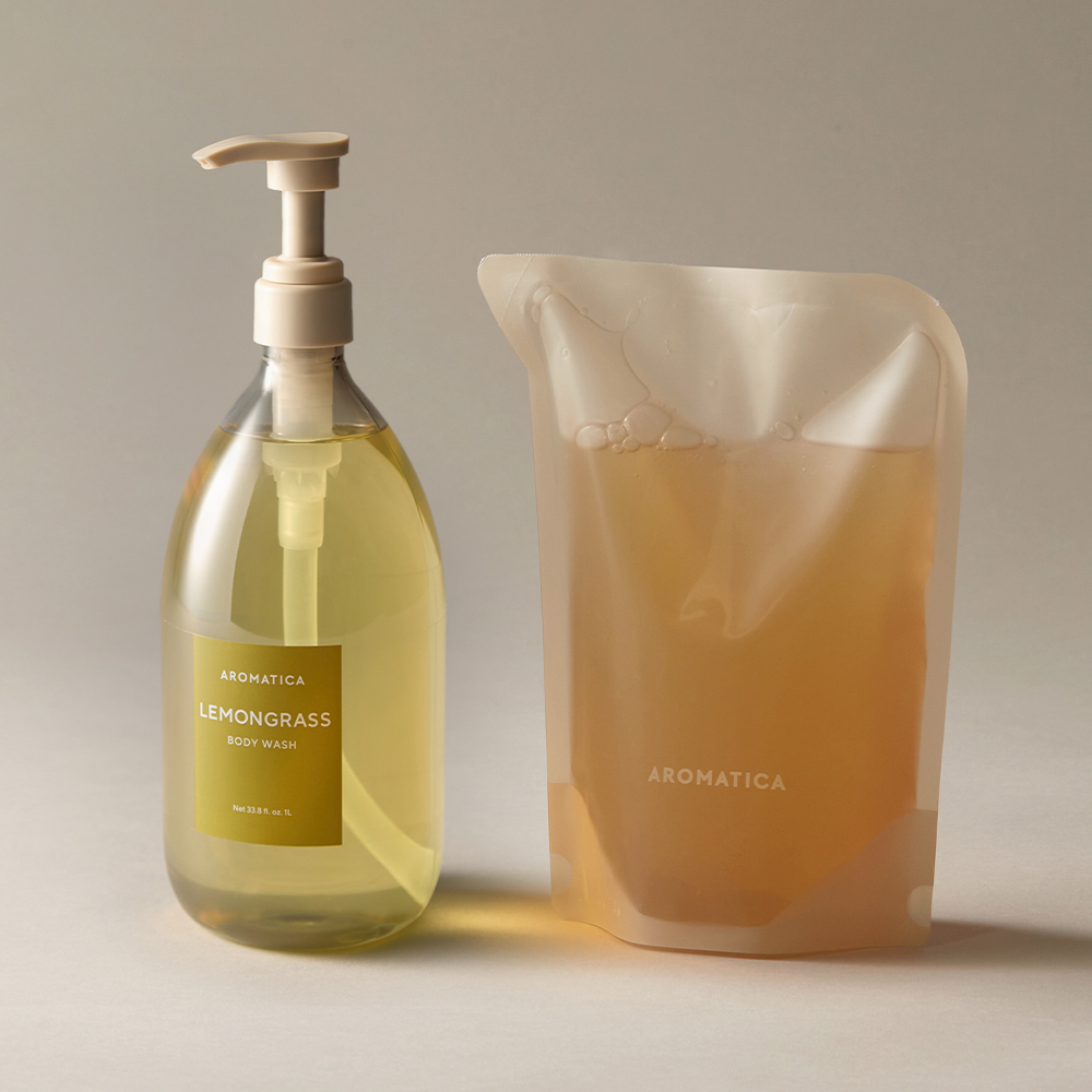 아로마티카 레몬그라스 바디워시 1L+리필500ML 세트